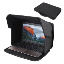 Laptop Sun Shade, 14' Laptop Sun Glare Shield Privacy Screen Hood, Foldable Lap Shield Cover, Lap Sunshade Bag for Working Outside