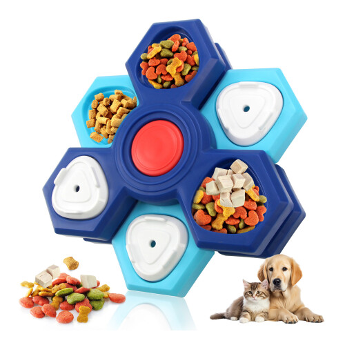 Leckerli-Puzzle für Katzen hilft,-Dreistufiger Feeder