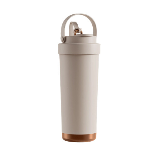 Keramisch gecoate waterfles, 750 ml, grote- gebroken wit