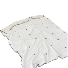 Couverture en velours de lait doux-Étoile Lune 100 115 cm