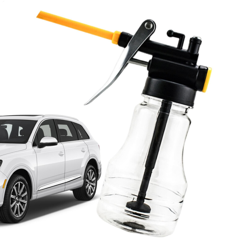 Oil Can Pump Oiler,Oil Can Dispenser Multipurpose Engine Oil Dispenser Pressure Bottle Reusable Pressure Oiler For Home Shops 300Ml 9365049198912