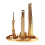 Shanghai Orientals Pearls Tower Architecture Model-Gold 20cm 1