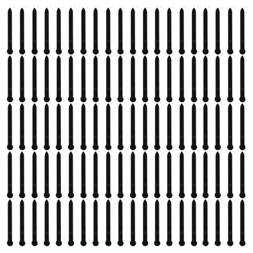 Reusable Leg Rings for Chicken Duck Sequential Numbering-Black