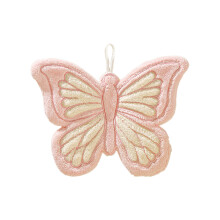 Corals Fleece Handdoek Gemakkelijk schoon te maken Vlinder-Roze