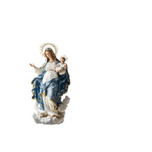 Figurine chrétienne en acrylique, sainte mère et enfant,