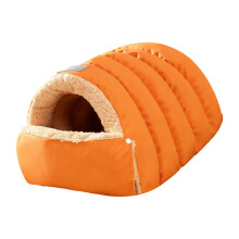 Nid pour animaux de compagnie, lit fermé, intérieur-Orange S