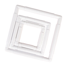 Set van 3 vierkante ABS-borduurframes die stabiele ondersteuning