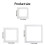 Set van 3 vierkante ABS-borduurframes die stabiele ondersteuning 6