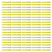 Bandes de pattes de bétail en plastique, pour pistes de-Jaune