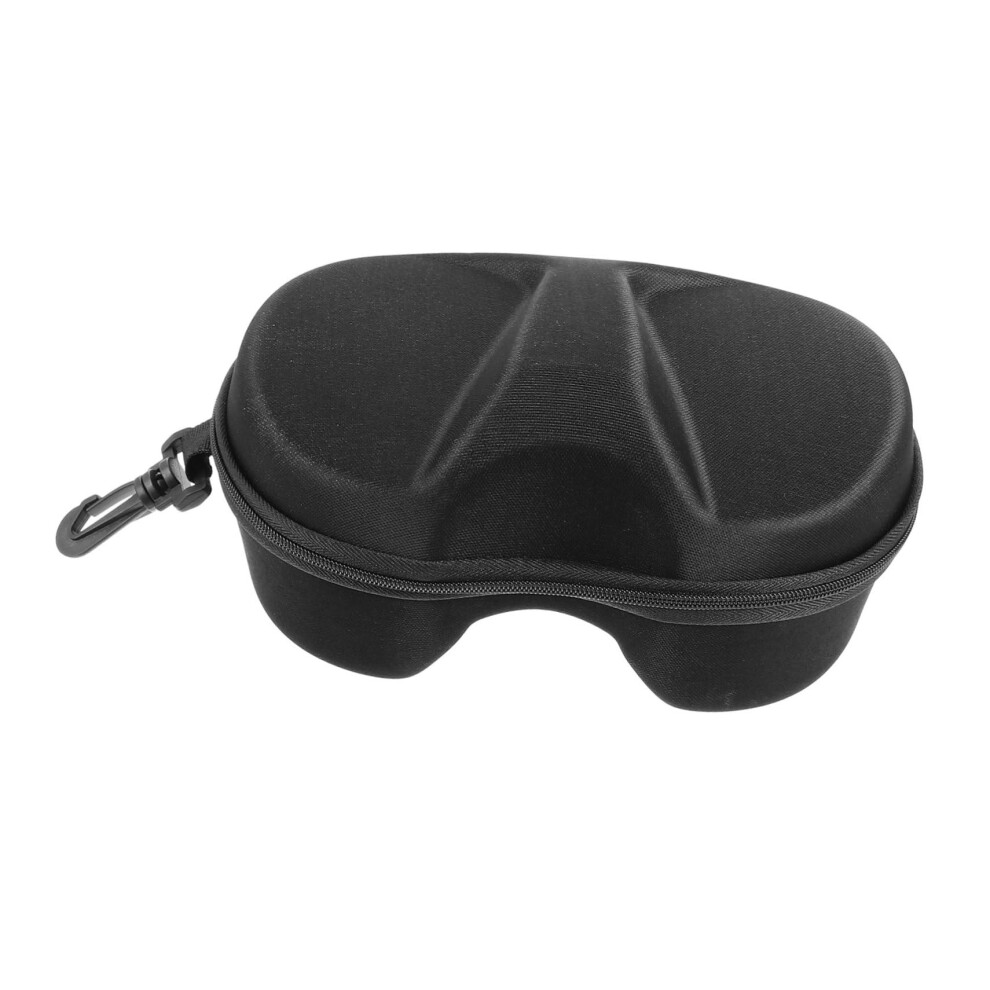 Black Ski Goggle Case Goggles Bag Glasses Organizer Sunglass Case Eva Tote 18X12cm 2Pcs