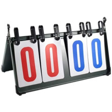 Scoreboards Timers 4Digit Flip Scoreboard Sports Scoreboard For Football Volleyball Basketball Green 37x22.5 Cm