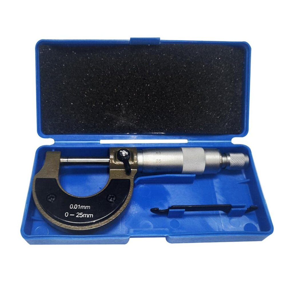 Outer Micrometer 0-25Mm Alloy Measuring Gauge With Case, Precision Tool For Accurate Measurement And Inspection 9119770920553