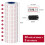 Étiquette blanche pour pistolets de prix, 30 rouleaux, pour 3