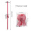 Ornement scintillant de nœud papillon en Polyester-Rouge 3