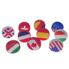 Tennis Racket Dampener 4 Pieces Union Jack Pattern 2.4x0.2 cm Absorber Vibration Dampener Racquet Dampener