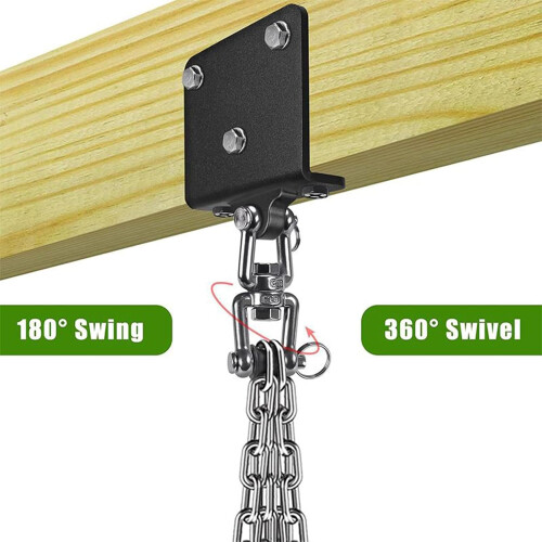 Punching Bag Hanger, 360 Rotation Ceiling Mount, Rust Protection, MultiPurpose 2