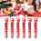 6 Stück Weihnachtskugelschreiber, 10 Farben, 11