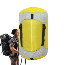 Travel Compression Bag Nylon Outdoor Stuff Sack Waterproof Packing Cube For Sleeping Bags And Blankets Yellow