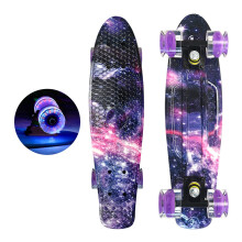 Skateboards 22Inch FishShaped Cruiser Skateboard For Kids Maple With Trucks Wheels Bearing Pattern