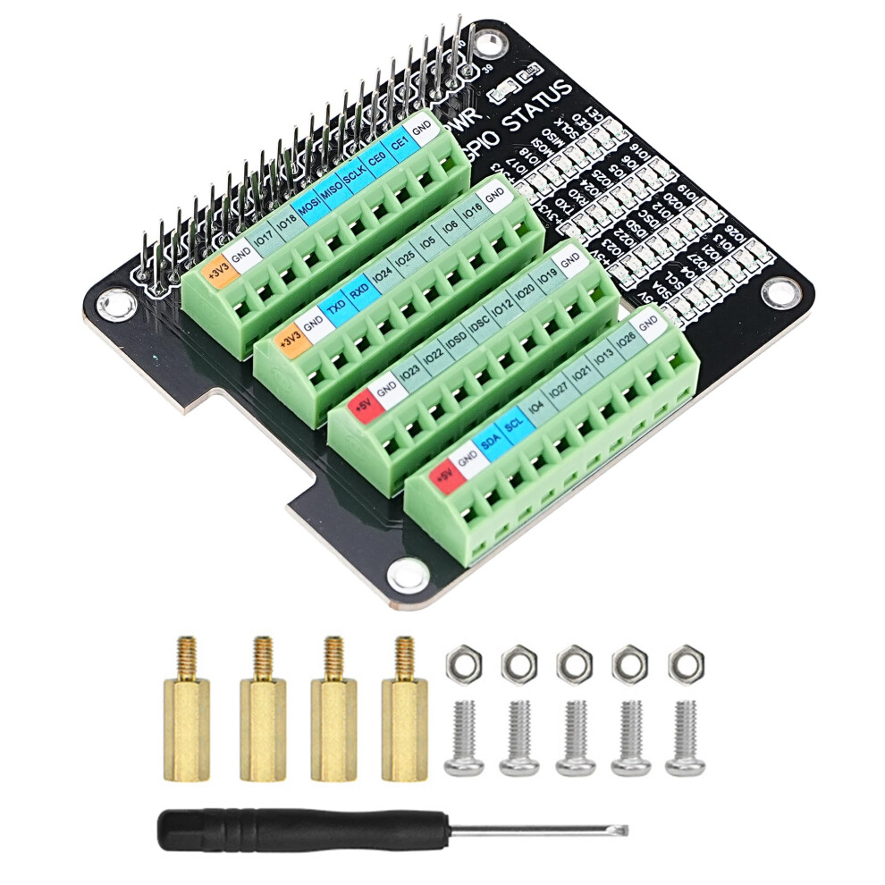 Raspberry Pi Gpio Expansion Board For Pi 4B/3B/3B/2B/Zero W/Zero 2 W 9365049201346