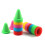 Roller Skating Cones 50 Pack Plastic Training Markers Wind Resistant Agility And Boundary Training Random Color 1