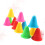 Roller Skating Cones 50 Pack Plastic Training Markers Wind Resistant Agility And Boundary Training Random Color 2