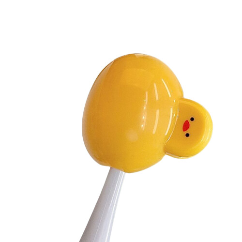 ABS Toothbrush Cover With Secure Spring Mechanism-Yellow duck