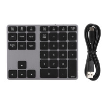 Clavier numérique sans fil pour ordinateur portable, clavier étendu Bluetooth avec touches de raccourci MacOS, mini-clavier en alliage d'aluminium