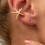 Contemporary Oversized Star Earrings Stylish Metallic Finish 4