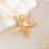 Contemporary Oversized Star Earrings Stylish Metallic Finish 5