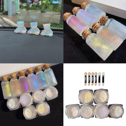 Shimmering Mica Glitters for Epoxy Decorations And-Aurora Red 1