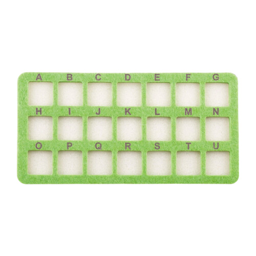 21 Grid Design Felt Work Mat Organizers Perfect for-Green