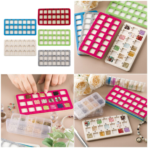 21 Grid Design Felt Work Mat Organizers Perfect for-Green 1