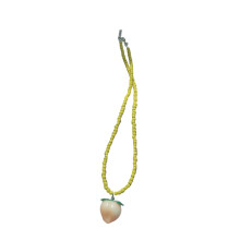 Multilayer Glass Bead Necklace Featuring Summer Fruits-peach