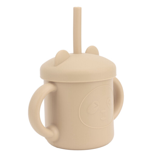 1 Stück Silikon-Schnabeltasse mit Panda-Muster, 1
