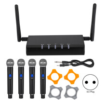 Sistem de microfon wireless cu microfon dinamic cu frecvență UHF, voce clară și semnal stabil, calitate bună, calitate bună, calitate bună,
