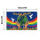 Weltfriedensflagge, Polyester, große Banner, 90 x 4