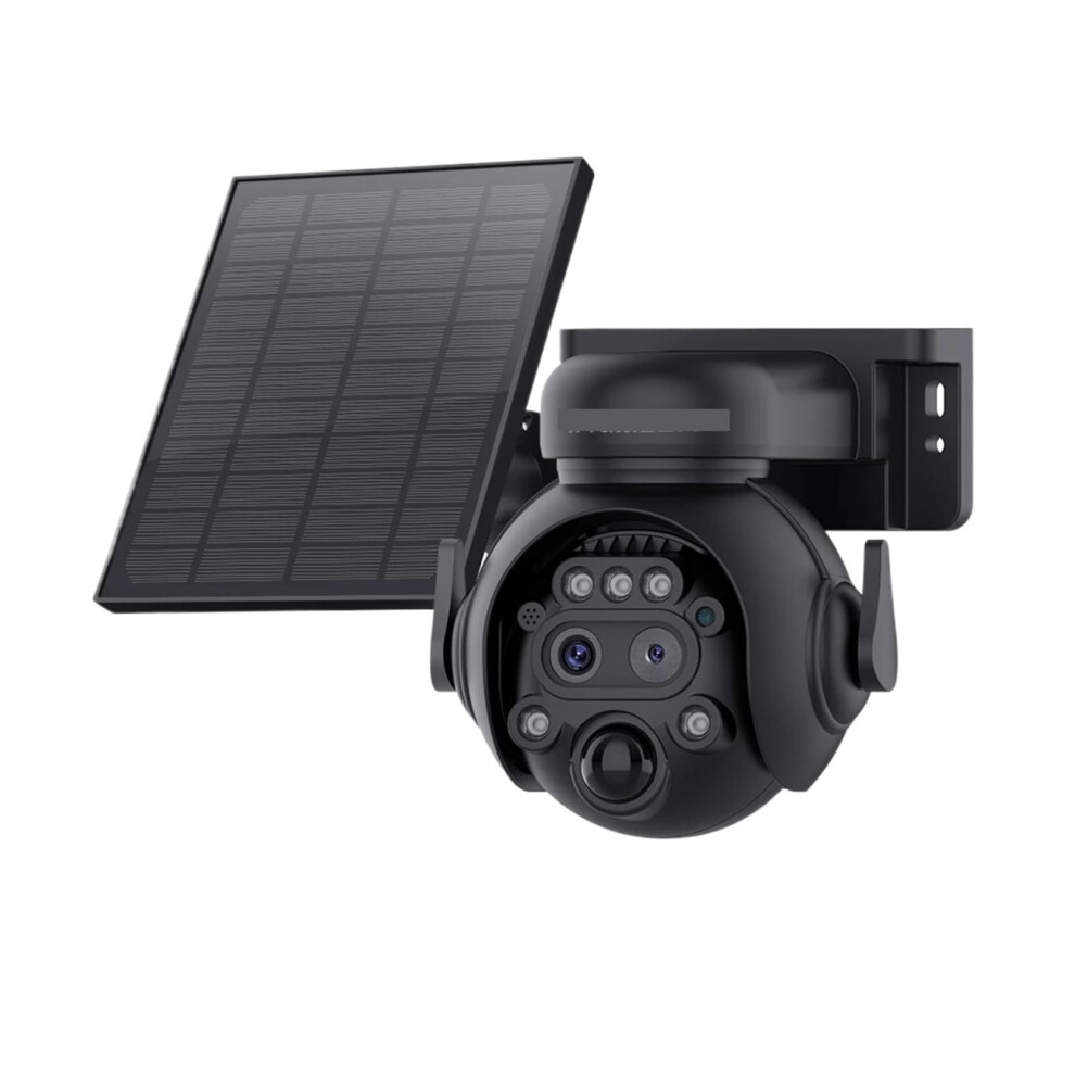 6Mp Solar Security Camera 4G Sim/Wifi 12X Zoom Dual Lens Solar Ptz Camera Pir Human Detection Builtin 7800Mah Battery(6Mp 12X Wifi 32G) 9365049202510