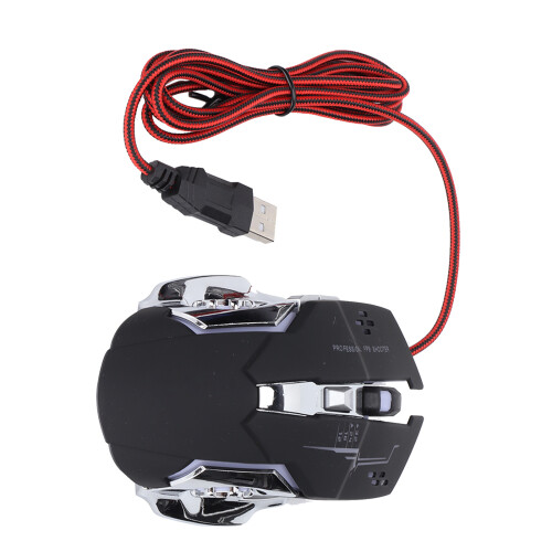 Professional Gaming Mouse With Adjustable Dpi, Ergonomic Design And Programmable Buttons, Metal Bottom Plate For Enhanced Stability And Precision 2