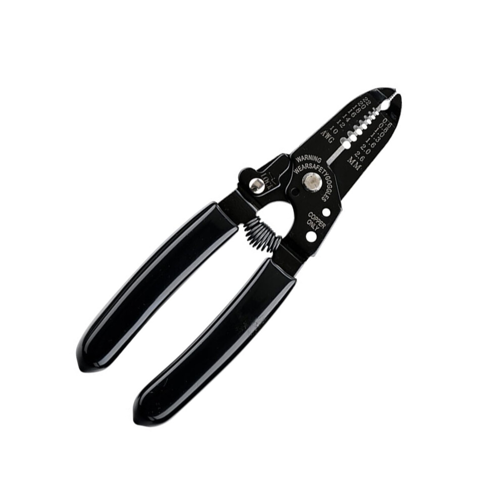Precisions Electrician's Wire Stripper Crimping Tool Robusts Carbon Steel Cable Cutter Pliers For Performances Wire Stripper Black 9365049202657