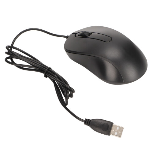 Precision Gaming Mouse, Ergonomic Grip Ambidextrous Design Optical Sensor, 3Button Wired Usb Connection For Smooth Movement, Compatible With Desktop 1