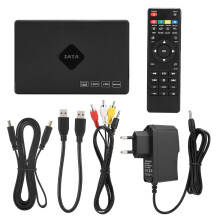 Multimedia Playback Compatible Digital Converter Box With ATSC Tuner Stick 1080P HDMI Output DVR Timer Setting EPG Support Learning Remote Plug Play
