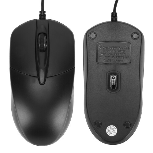 Ergonomic Wired Mouse, Universal Compatibility Plug-and-Play High-definition Optical Sensor Comfortable Experience for Gaming Office Daily Use (Smart 1