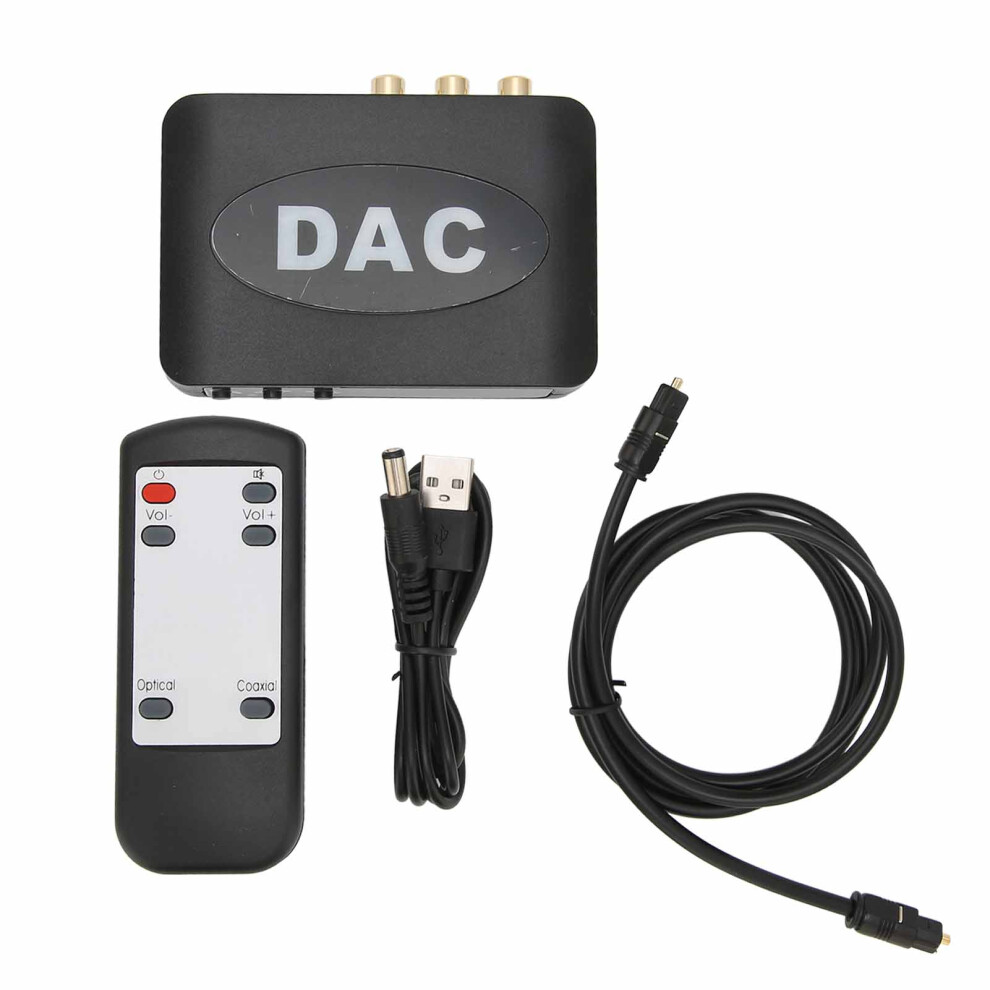 Toslink Optical To 3.5Mm Jack Adapter 192Khz Sampling Rate Digital To Analog Audio Converter Simultaneous Audio Output Support 5.1 Channels With 9420858981763