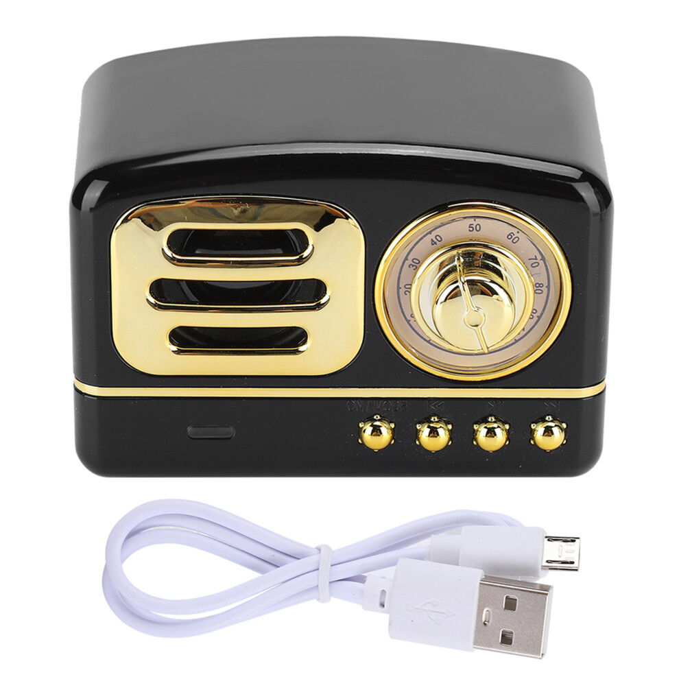 Retro-Inspired Speaker, Wireless Streaming, Rechargeable Battery, & Exquisite Design, Elevate Your Music Experience, Loud Sound, Loud Sound, Clear 9420858969273