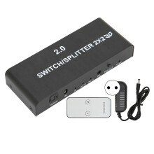 Διακόπτης HDMI Ultra HD Γρήγορη μετάδοση Σταθερή απόδοση με τηλεχειριστήριο Ενίσχυση