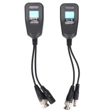 Passiv videobalun med RJ45 til BNC hannkontakt, overføring over lange avstander, støtter HDCVI AHD TVI analoge HD-kamerasystemer, slitesterk
