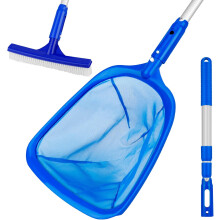 Kit de mantenimiento de piscinas tres en uno, seguro para todo tipo de piscinas. Uso multiusos para piscinas elevadas y enterradas, estanques, spas y