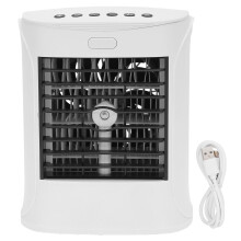 Personlig luftkøler, bærbar airconditionenhed, effektiv og hurtig køling, USB-drevet mini-fordampningsklimaanlæg med luftfugterfunktion, 3