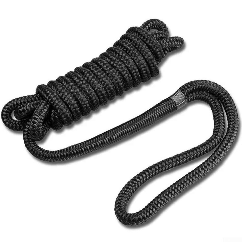 Boat Dock Lines 1/2 Inch Nylon Mooring Rope With Loop, Heavy Duty Saltwater Resistant For Quick Secure Docking 9119770923943